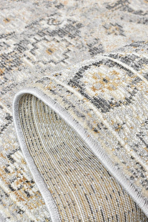 Medina Grey Mustard Rug 0320C - Floorsome - MODERN