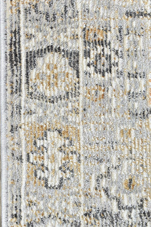 Medina Grey Mustard Rug 0320C - Floorsome - MODERN