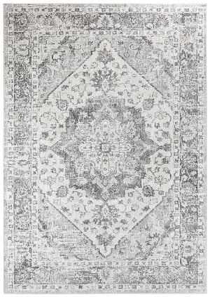 Medina Grey Rug 0321B - Floorsome - MODERN