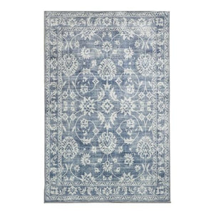 Megan Blue Machine Washable Rug - Floorsome - Modern