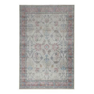 Megan Pink Machine Washable Rug - Floorsome - Modern