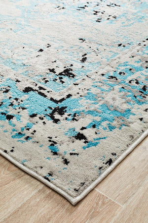 Metro 602 Transitional Rug Blue Grey - Floorsome - Modern