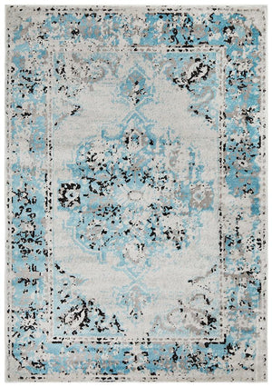 Metro 602 Transitional Rug Blue Grey - Floorsome - Modern