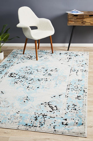 Metro 602 Transitional Rug Blue Grey - Floorsome - Modern