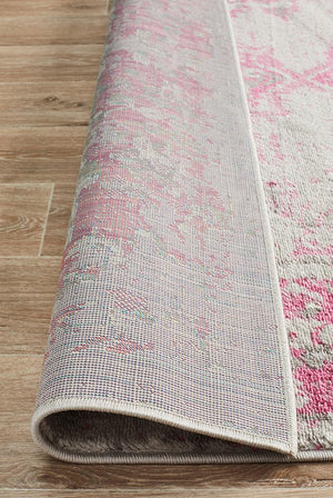 Metro 602 Transitional Rug Grey Fuchsia - Floorsome - Modern