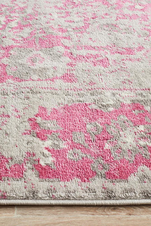 Metro 602 Transitional Rug Grey Fuchsia - Floorsome - Modern