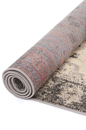 Micah Beige/Black Traditional Rug - Floorsome - Rug