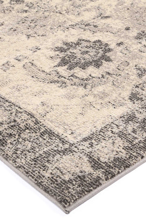 Micah Beige/Black Traditional Rug - Floorsome - Rug