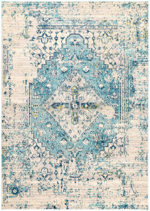 Micah Blue Transitional Rug - Floorsome - Rug