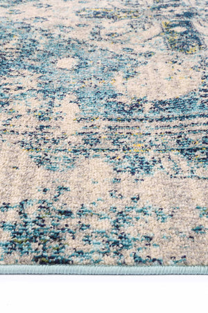 Micah Blue Transitional Rug - Floorsome - Rug