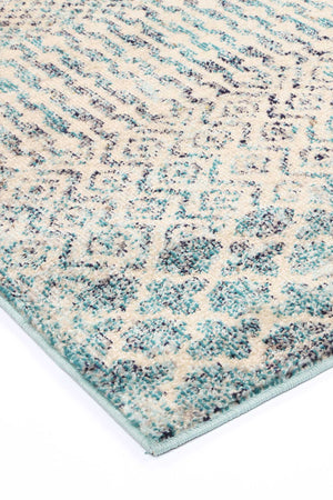 Micah Multi Blue Geometric Rug - Floorsome - Rug