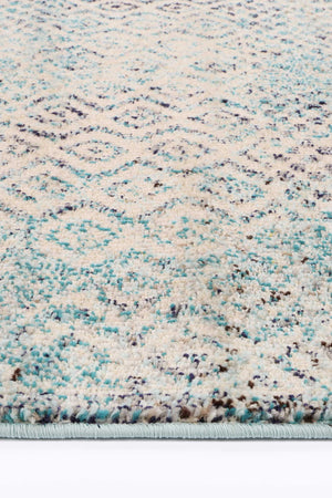 Micah Multi Blue Geometric Rug - Floorsome - Rug