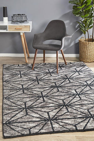 Miller 737 Charcoal Rug - Floorsome - 