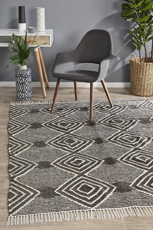 Miller 744 Charcoal Rug - Floorsome - 