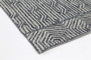 Mirabella Almeria Blue Contemporary Rug - Floorsome - Modern Rugs