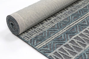 Mirabella Cazorla Charcoal Contemporary Rug - Floorsome - Modern Rugs
