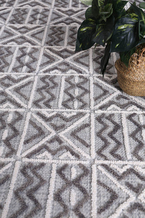 Mirabella Cordoba Grey Contemporary Rug - Floorsome - Modern Rugs