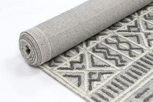 Mirabella Cordoba Grey Contemporary Rug - Floorsome - Modern Rugs