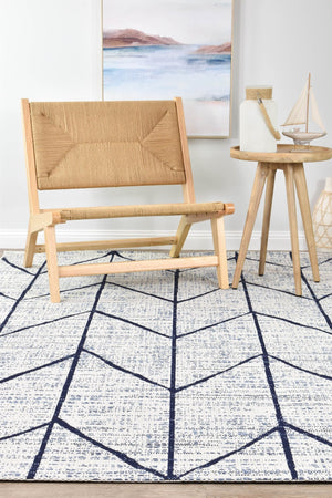 Mirada Cream Blue Rug 47274 - 306 - Floorsome - INDOOR/OUTDOOR