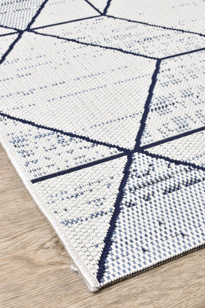 Mirada White Blue Rug 47277 - 396 - Floorsome - INDOOR/OUTDOOR