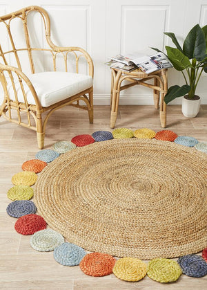 Miss Daisy Jute Rug - Floorsome - Flatweave