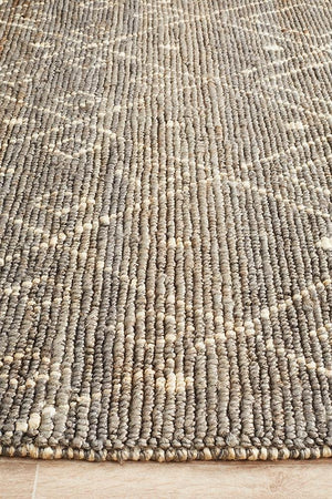 Misu Hand Woven Tribal Jute Rug - Floorsome - Natural