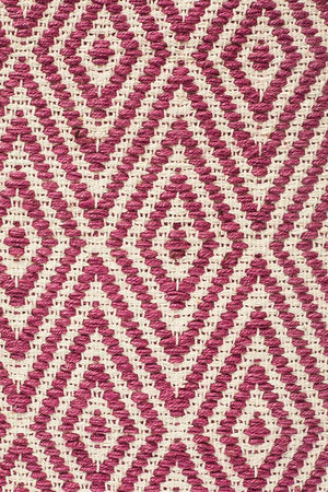 Modern Flatweave Diamond Design Pink Rug - Floorsome - Modern