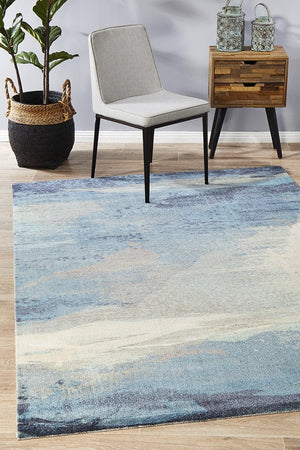 Monet Stunning Blue Rug - Floorsome - Modern