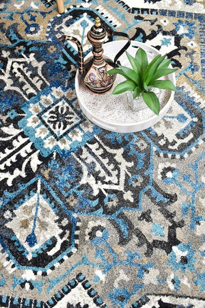 Montana Marine Blue Rug - Floorsome - MODERN