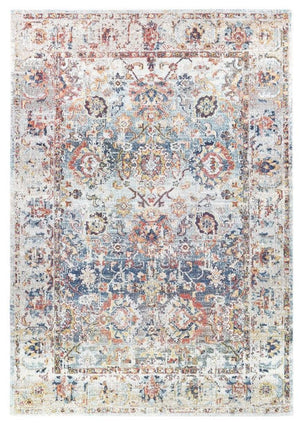 Morocco 0410A Navy Cream Rug - Floorsome - MODERN