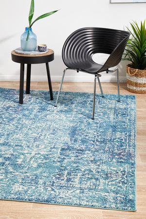 Muse Blue Transitional Rug - Floorsome - Modern