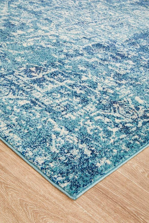 Muse Blue Transitional Rug - Floorsome - Modern