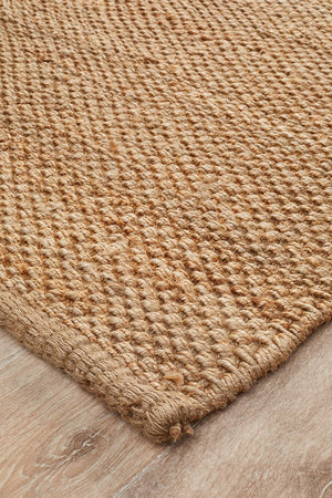 Natural Fiber Basket Weave Rug - Floorsome - Natural