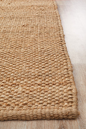 Natural Fiber Basket Weave Rug - Floorsome - Natural