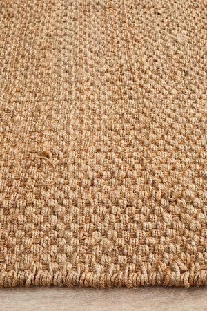 Natural Fiber Basket Weave Rug - Floorsome - Natural