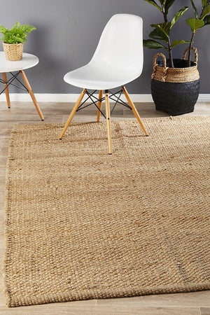 Natural Fiber Basket Weave Rug - Floorsome - Natural