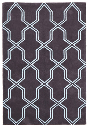 Neo Lattice Design Rug Smoke - Floorsome - Modern