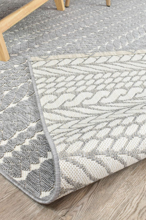 Nevada Grey White Rug 20469 - 302 - Floorsome - INDOOR/OUTDOOR