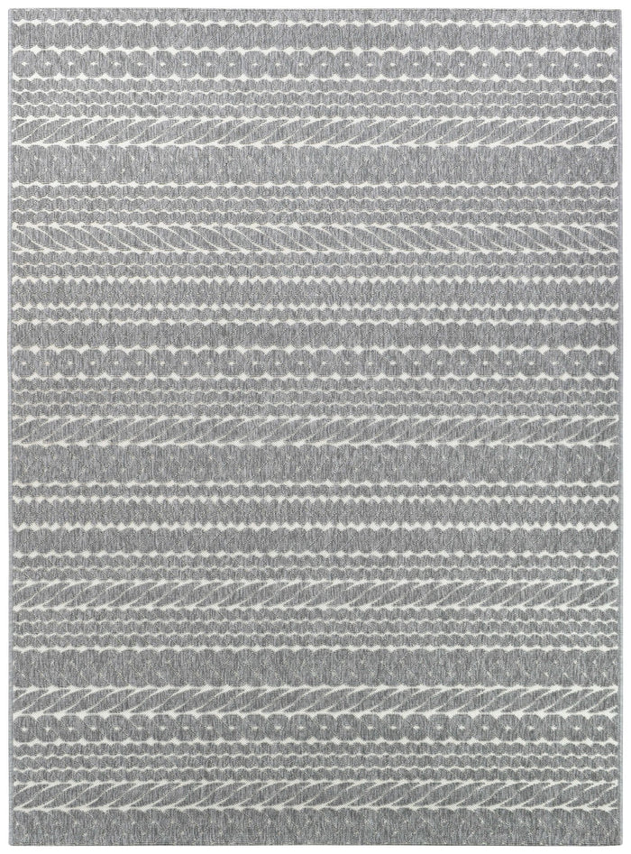 Nevada Grey White Rug 20469-302