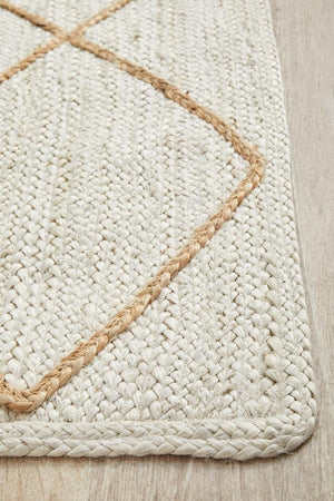 Noosa 222 White Runner Rug - Floorsome - NOOSA COLLECTION