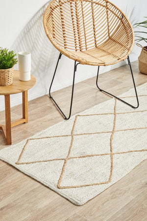 Noosa 222 White Runner Rug - Floorsome - NOOSA COLLECTION