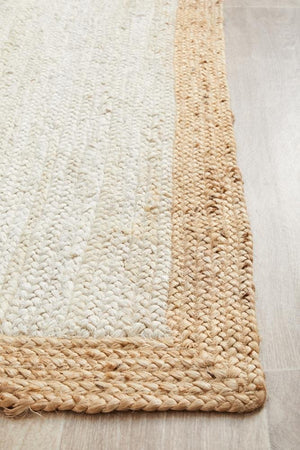 Noosa 333 White Natural Runner Rug - Floorsome - NOOSA COLLECTION