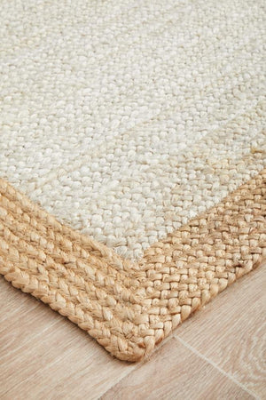 Noosa 333 White Natural Runner Rug - Floorsome - NOOSA COLLECTION