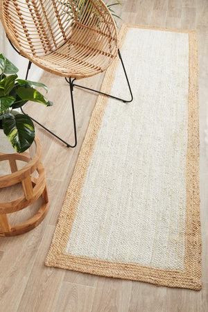 Noosa 333 White Natural Runner Rug - Floorsome - NOOSA COLLECTION