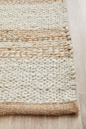 Noosa 555 Natural White Runner Rug - Floorsome - NOOSA COLLECTION