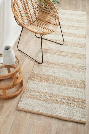 Noosa 555 Natural White Runner Rug - Floorsome - NOOSA COLLECTION