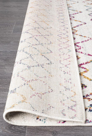 Oasis 453 Multi Rustic Tribal Runner Rug - Floorsome - Modern