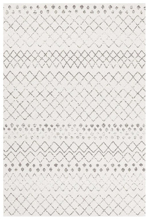 Oasis 454 White Grey Tribal Rug - Floorsome - Modern