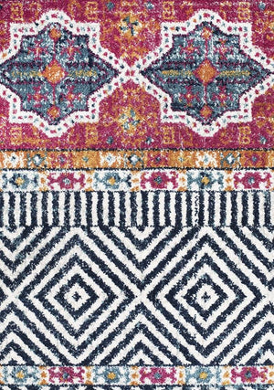 Oasis 455 Multi Tribal Round Rug - Floorsome - Modern