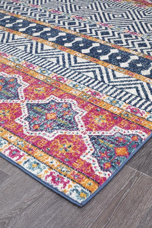 Oasis 455 Multi Tribal Runner Rug - Floorsome - Modern